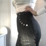 skirt Mary grey/olive checkered