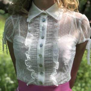 blouse Isabella off white tulle