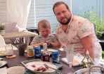 Valter och pappa Jocke...