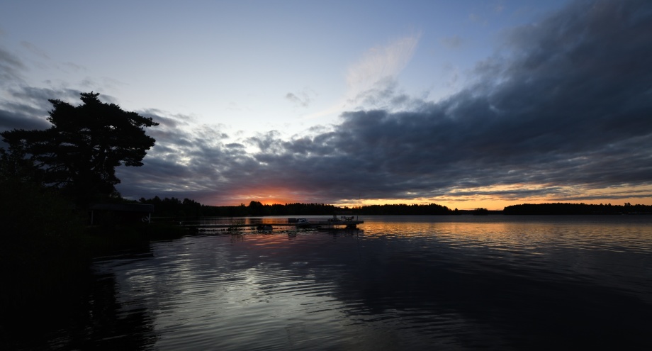 0357, soluppgång över sjön Runn...