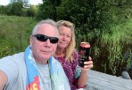 Kopparbergs cider smakar bra på bryggan...