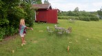 vi spelar kubb...