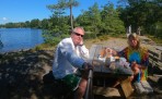dagen inleds med gofrukost vid Torskabotten...