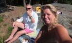 Carina har som vanligt gjort goda mackor, en riktig mumin-mamma...