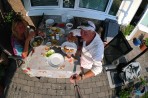 grillade hamburgare...