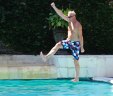 Silly walk in the pool