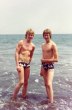 Två bodybuilders poserar på Gran Canaria 1976