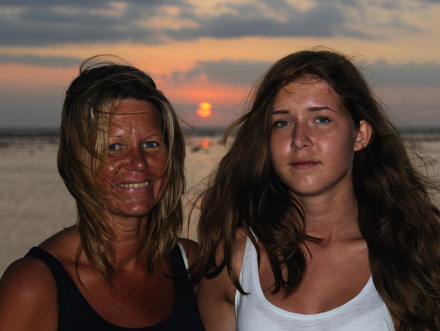 mor och dotter i sunsetpoint...