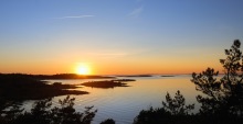 Solnedgång över Särö Västerskog