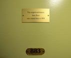 gammal dörr som allting annat på hotellet...