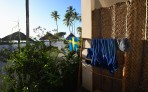 svenska flaggan hissad i Jambiani...