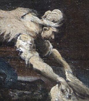 Detalj av en av tvätterskorna Detalj av en av tvätterskorna