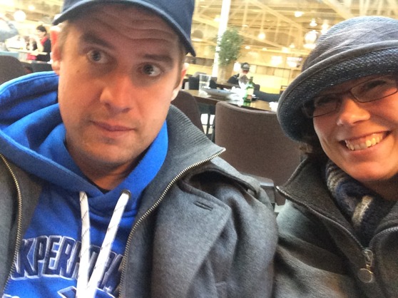 Me and Christofer at the airport, ready for Finland Me and Christofer at the airport, ready for Finland