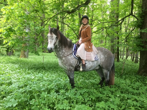 Emma and Sparv during the filming today Emma and Sparv during the filming today