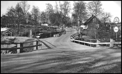 Gamla bron vid övre slussen i Töcksfors.