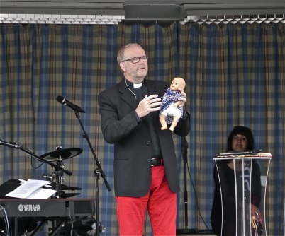 8 juli 2012 - Ekumenisk gudstjänst på torget / Missionsförsamlingen, Pastor Mogens Nielsen