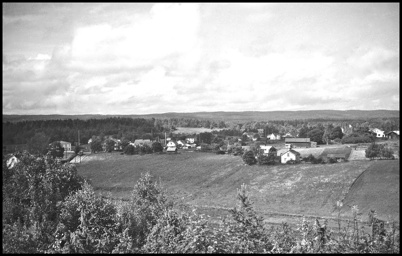 Utsikt över Töcksfors från Hytta.