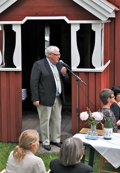Ordförande Runar Patriksson hälsar " Välkommen till 100-åringens festdag "