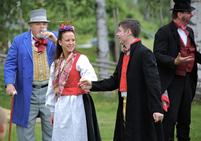 22 juni 2014 - Vid Eda Hembygdsgård spelades sång- och folklustspelet " Värmlänningarna ".