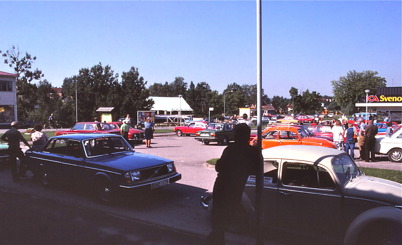 Folkpartimöte på torget 1979.