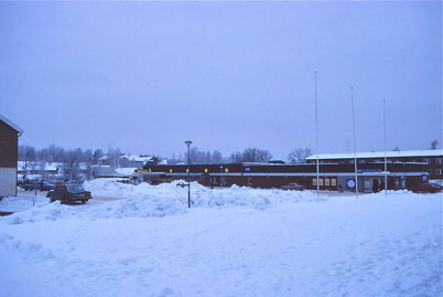 Svenohallen och Konsumbutiken vid torget 1979/1980.