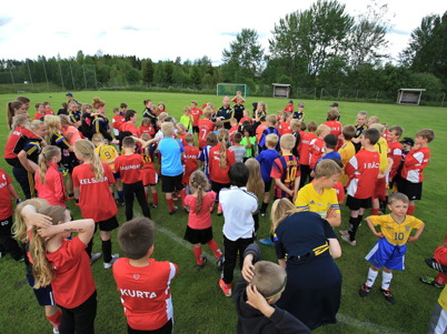 25 juni 2015 - Fotbollskolan på Hagavallen pågick sista veckan i juni.