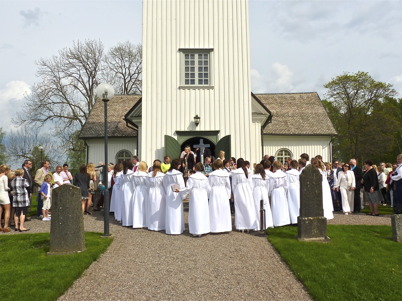 22 maj 2010 - Pingstafton med konfirmation i Töcksmarks kyrka.