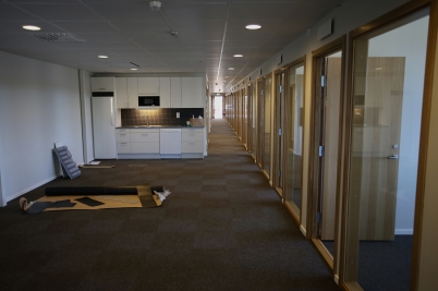 1 juni 2017 - Flexit´s nya kontor var i det närmaste klart för invigning.