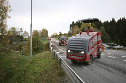 4 oktober 2017 - Fräsning av asfalten innan ny asfalt läggs.
