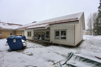 31 januari 2018 - Arbetet med utbyggnaden av förskolan Junibacken gick framåt.