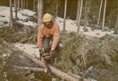 Skogsarbetaren Veino Helldahl