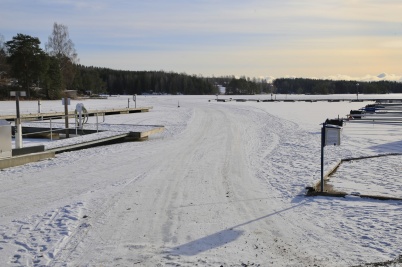 9 februari 2021 - I Sandviken fanns en isväg.