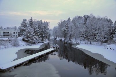 28 december 2021 - Töcksfors visade upp sig i ett vackert vinterlandskap.