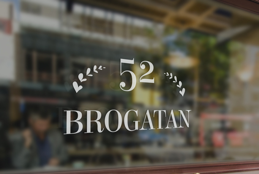 Design Logotyp Brogatan52 av Fröken Fokus i Halmstad Design Logotyp Brogatan52 av Fröken Fokus i Halmstad