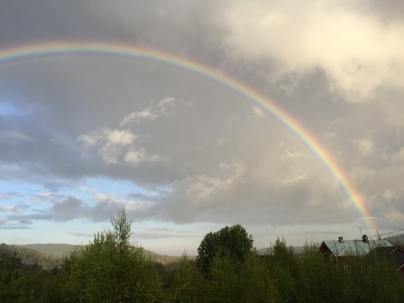 Åhlins gård till höger Åhlins gård till höger