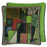 Designers Guild Kudde RAKU PATCHWORK EMERALD VELVET 50x50 CCDG1578 (KÖP FLER - UPP TILL 15% RABATT)