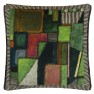 Designers Guild Kudde RAKU PATCHWORK EMERALD VELVET 50x50 CCDG1578 (KÖP FLER - UPP TILL 15% RABATT) - 3-pack 15% rabatt