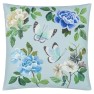 Designers Guild A.Nyhet Kudde MIRAFLORES COBALT COTTON 50x50 CCDG1602 (KÖP FLER - UPP TILL 15% RABATT) - Visar kudde andra sidan