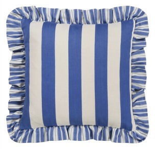 Designers Guild A.Nyhet Kudde BERKELEY STRIPE COBALT COTTON 43x43 CCDG1609 (KÖP FLER - UPP TILL 15% RABATT) - 1-pack 5% rabatt