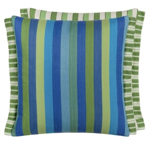 Designers Guild A.Nyhet Kudde CORK STREET STRIPE COBALT COTTON 43x43 CCDG1611 (KÖP FLER - UPP TILL 15% RABATT) - 1-pack 5% rabatt