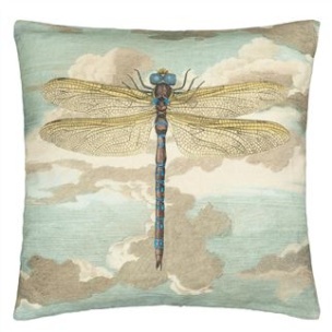 John Derian Kudde Dragonfly over Clouds Sky Blue CCJD5008 (2-PACK) - 2-pack Kuddar med rabatt
