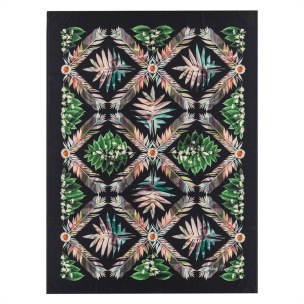 Christian Lacroix Pläd FEATHER PARK JAIS (digitaltryckt på Merino wool) BLCL5007 Kampanj 25% rabatt på hela köpet över 5000 kr (gäller ej rea och tyger) KOD. GTGYTKXL