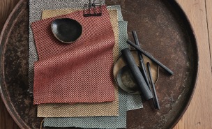 A. Nyhet Romo Tygkollektion Kitley Herringbone Weaves