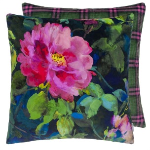 Designers Guild Kudde GERTRUDE ROSE FUCHSIA VELVET 55x55 CCDG1280 (2-PACK) - 2-pack Kuddar med rabatt