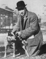 Robert Kaleski with a Auastralian Cattle Dog