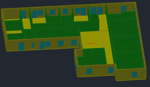 3D modell av Kanotvägen 2 gjort i ROOM