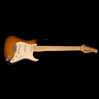 Green ST Classic - 2-tone Sunburst,Maple,Green Pickups