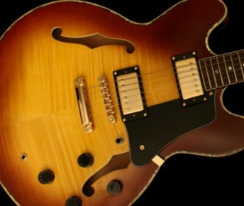 Green B&B Pearl - Tobaco Sunburst/Green Pickups