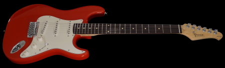 Ebony fingerboard - Solid Candy Red