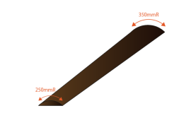 Compound radius on fretboard